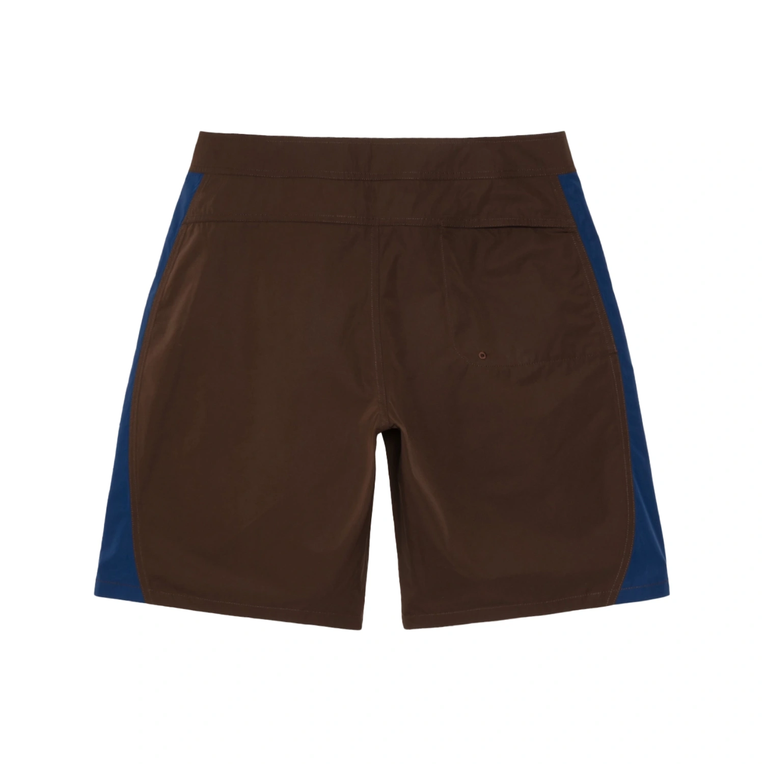 Stüssy Curved Panel Board Short Brown back view in a white background