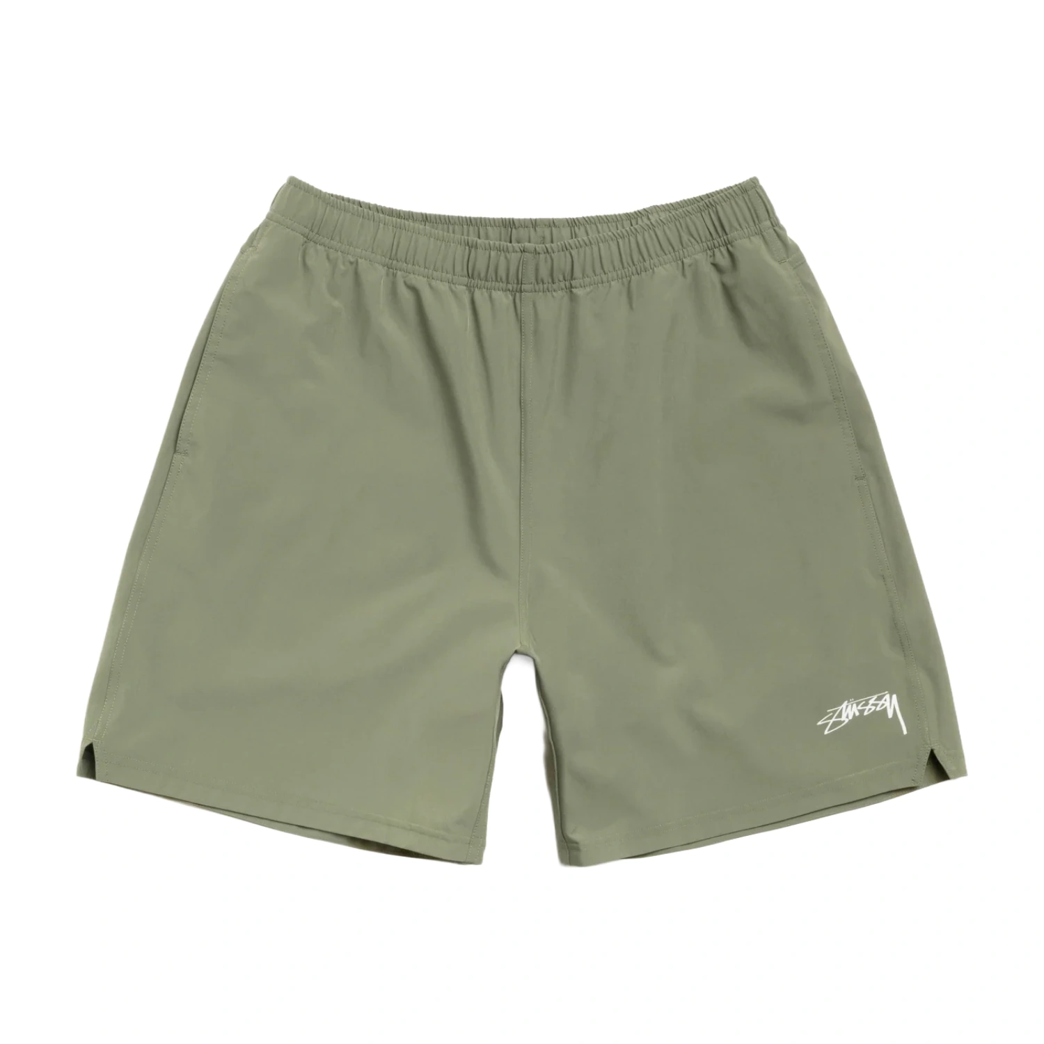 Stüssy Sport Short Green front view in a white background