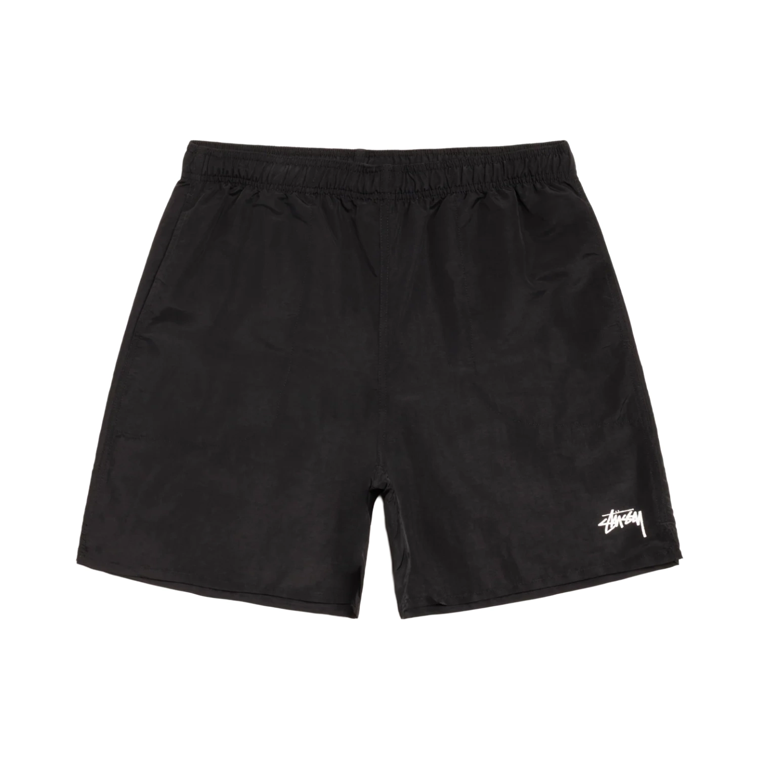 Stüssy Water Short Stock Black front view in a white background