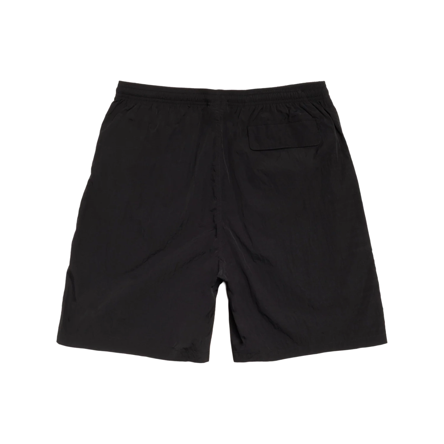Stüssy Water Short Stock Black back view in a white background