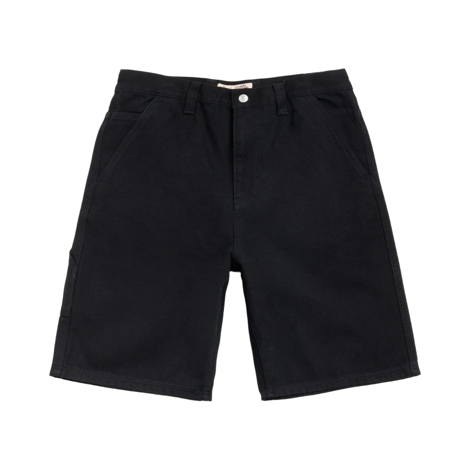 Stüssy Work Short Canvas Black front view in a white background