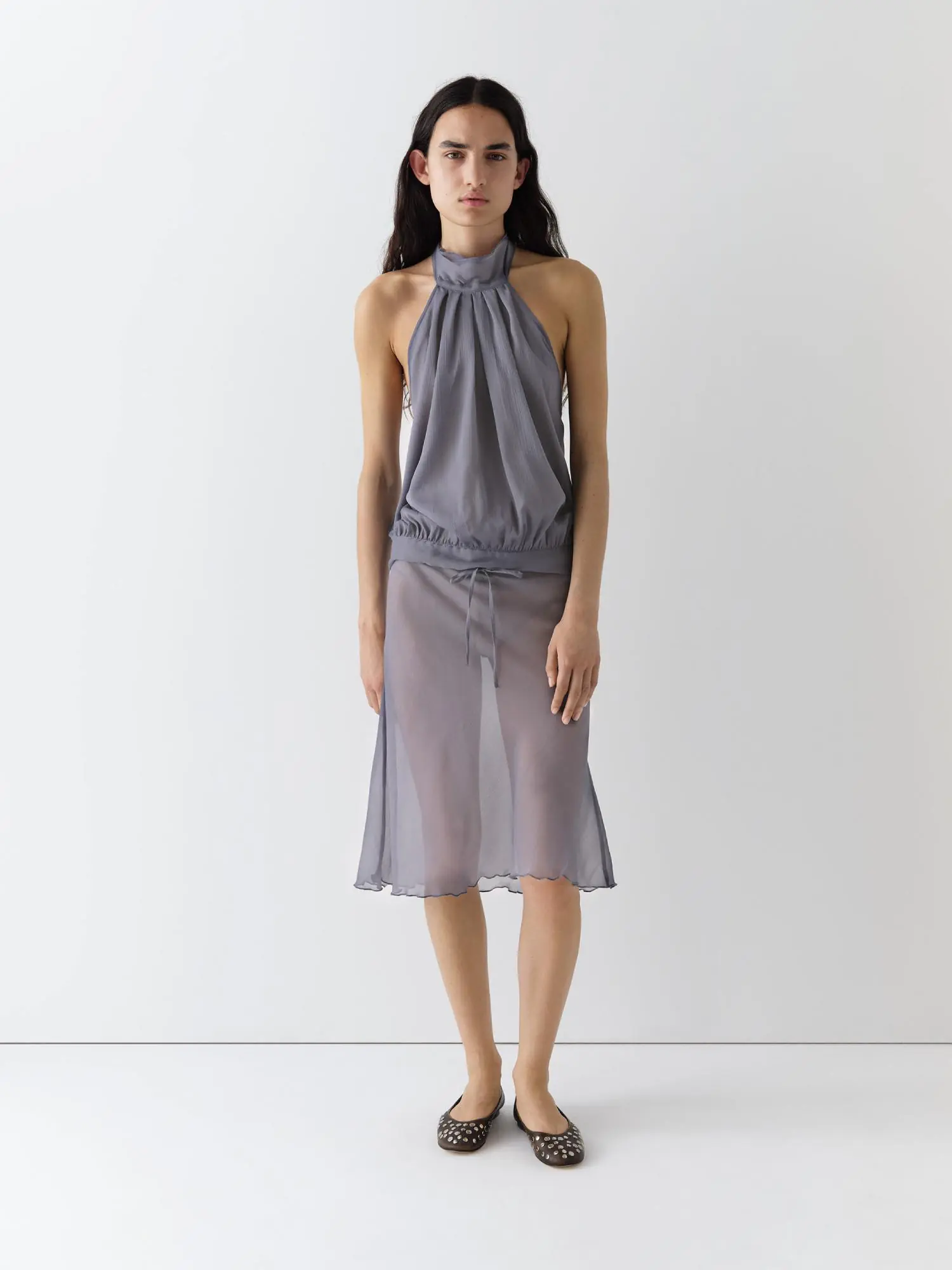 Gimaguas Bahia Skirt Grey on model