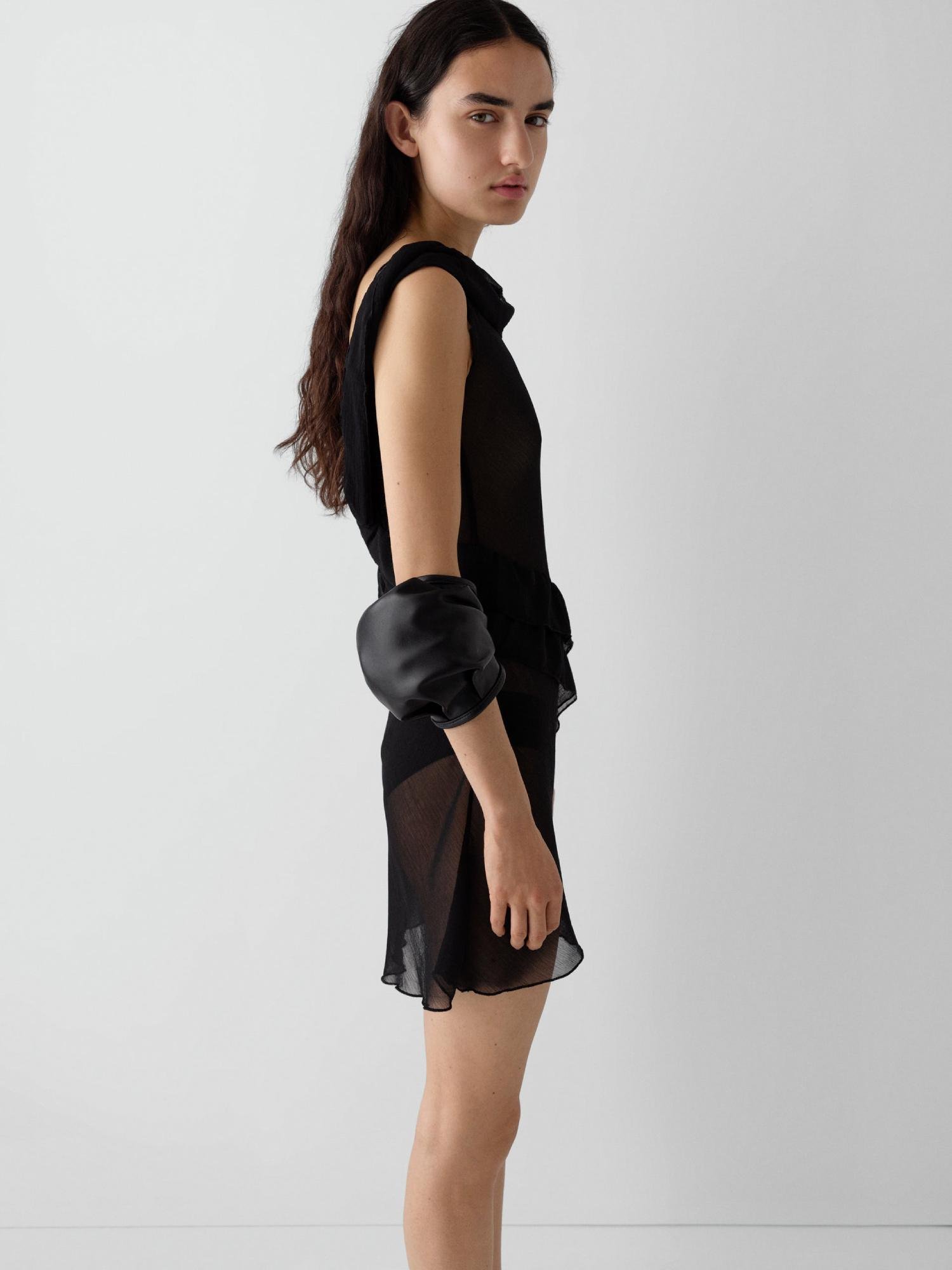 Gimaguas Boa Dress Black