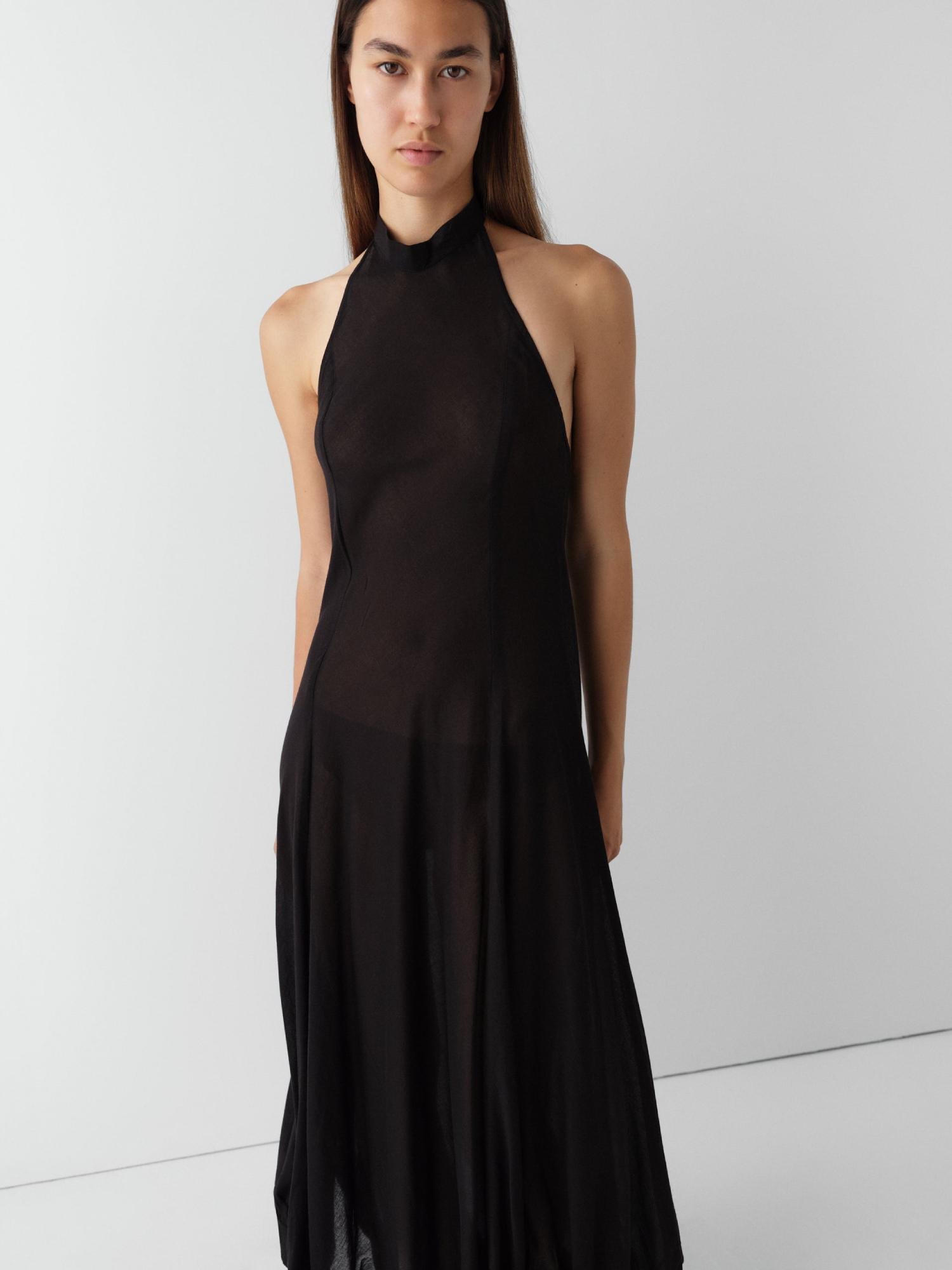 gimaguas bomba maxi dress black on model