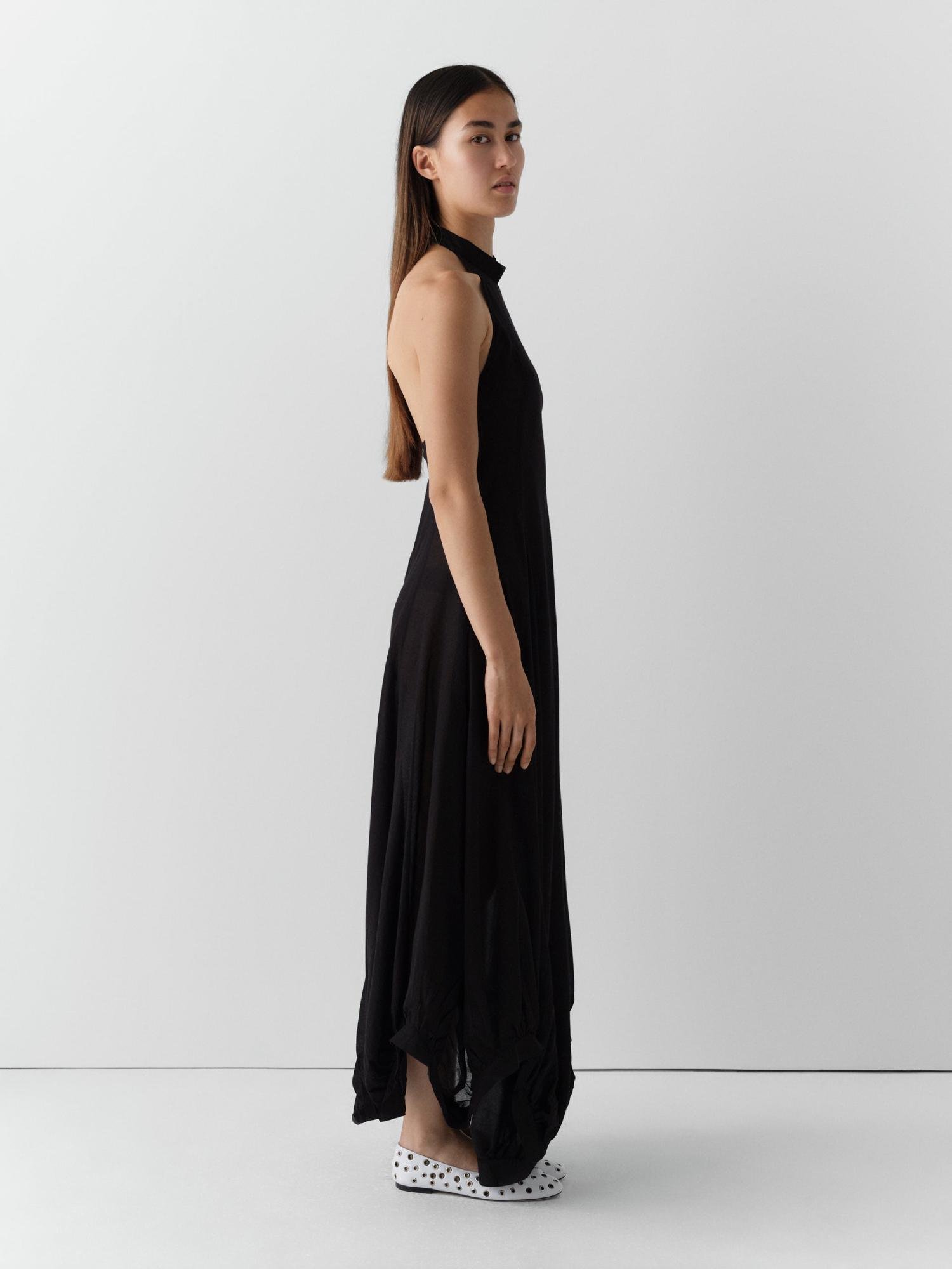 gimaguas bomba maxi dress black on model