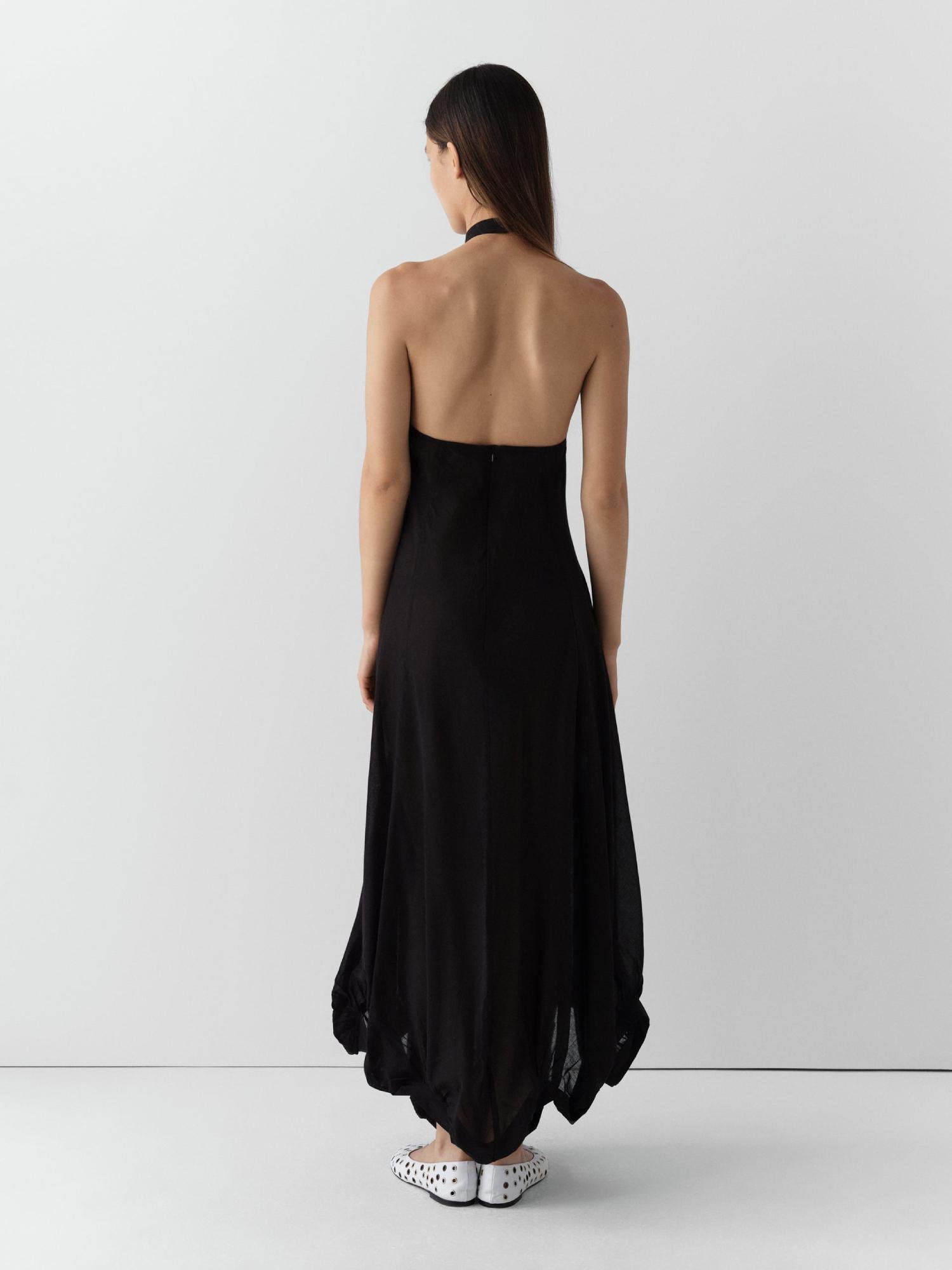 gimaguas bomba maxi dress black on model