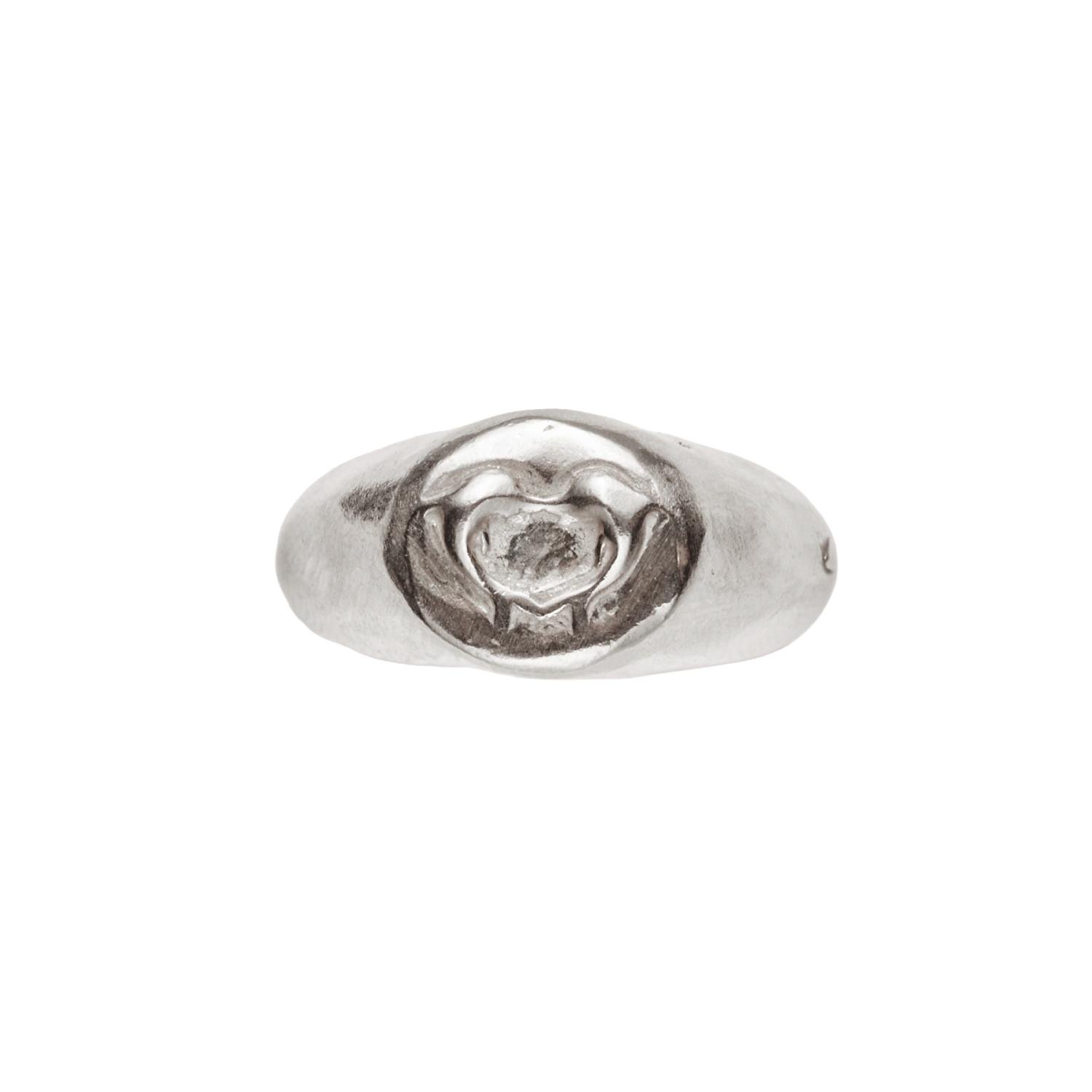 Simuero Beso 01 Ring Silver front view