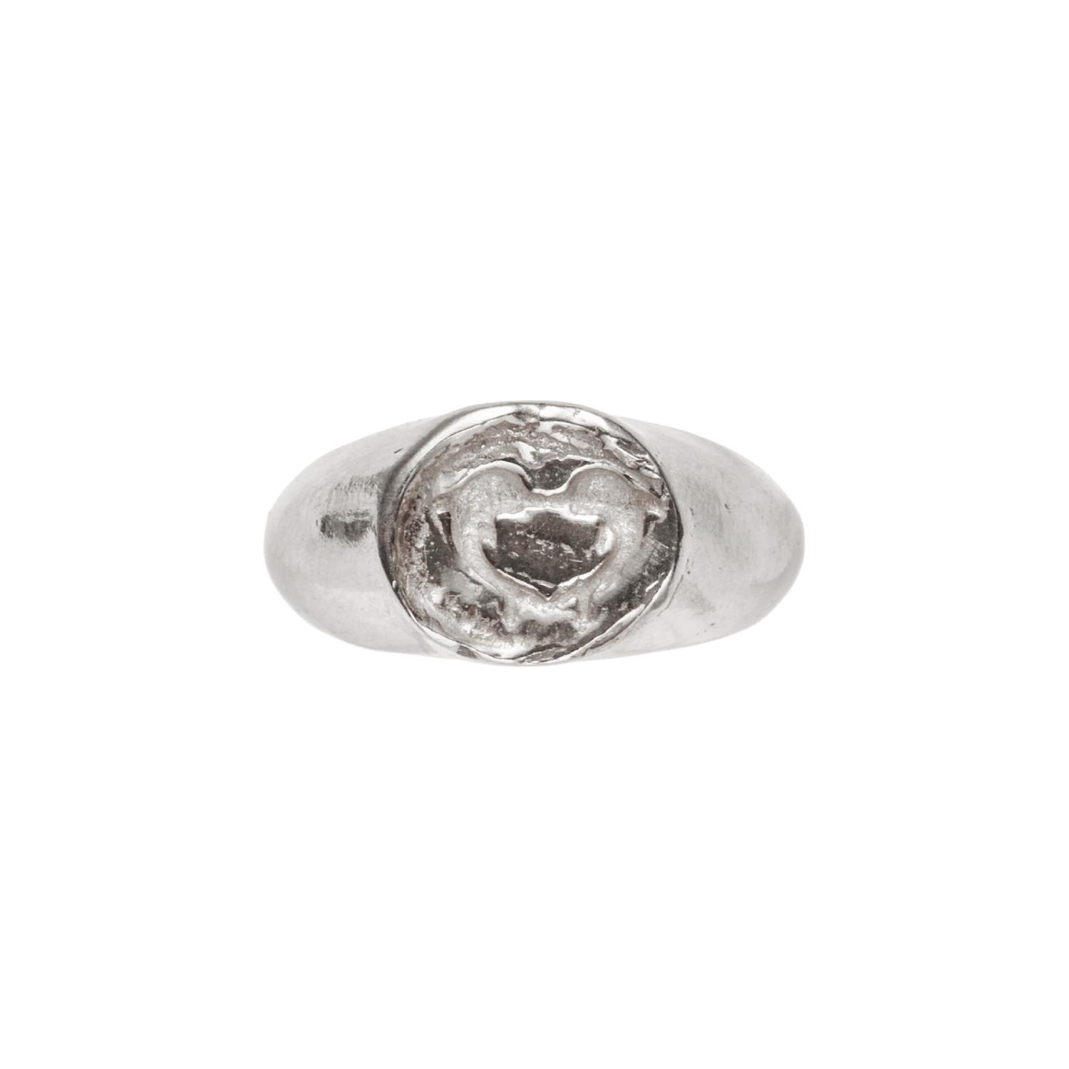 Simuero Beso 02 Ring Silver front view