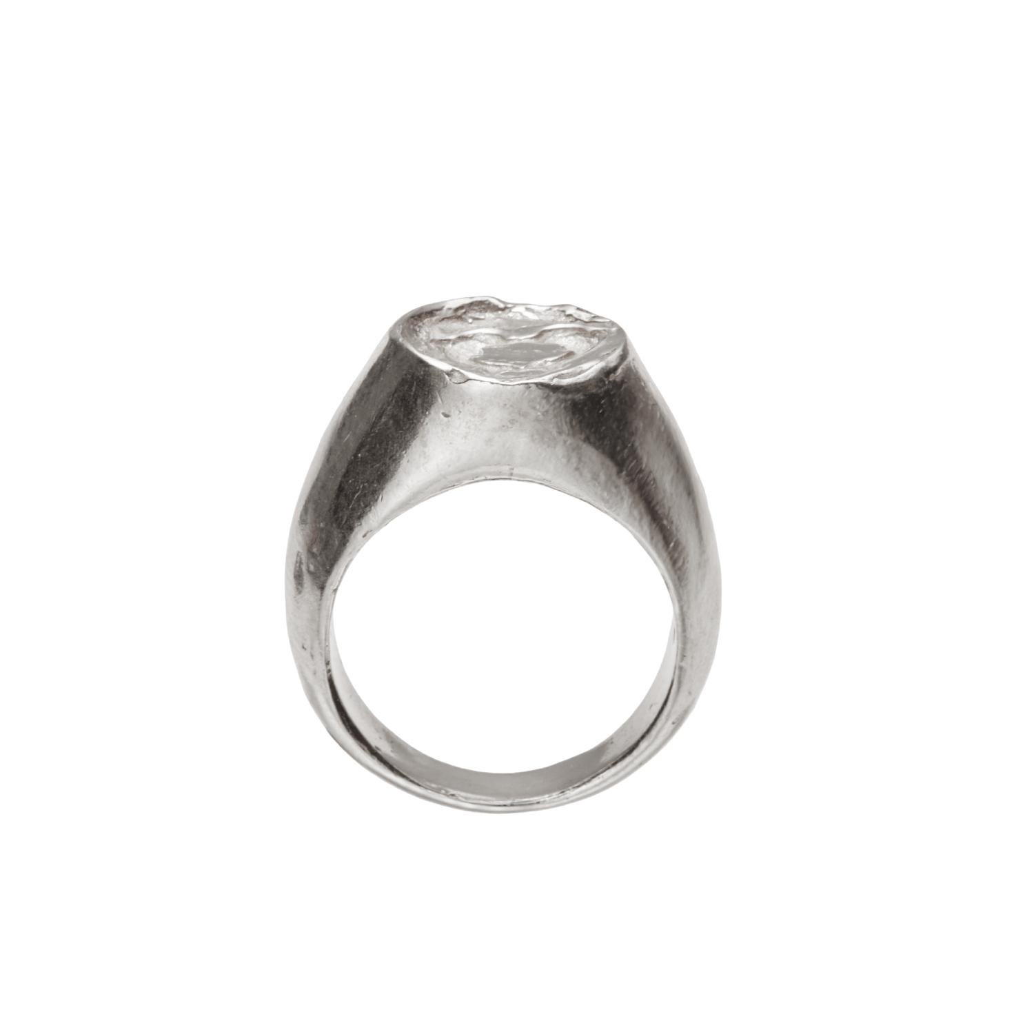 Simuero Beso 02 Ring Silver profile view