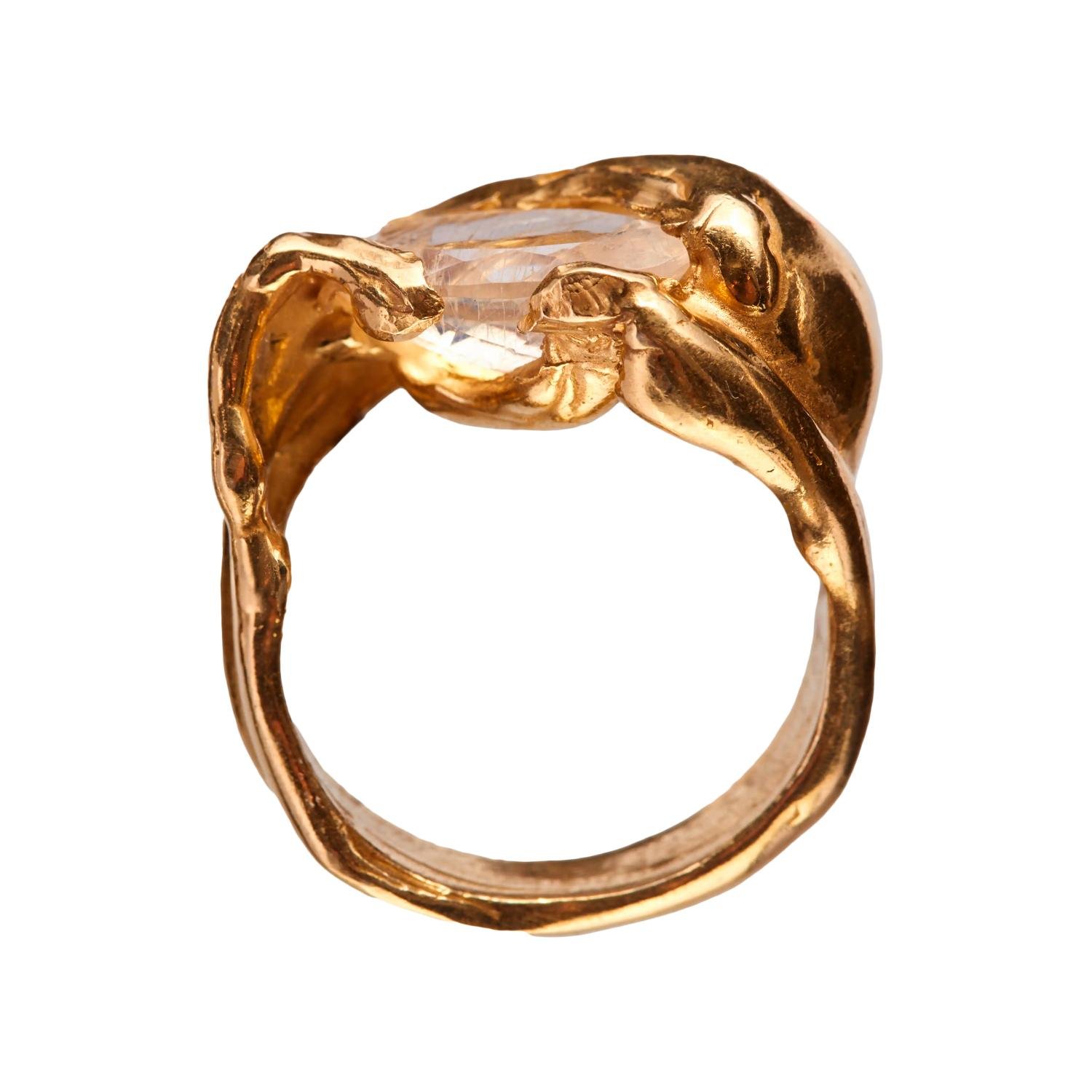 simuero junio ring gold profile view