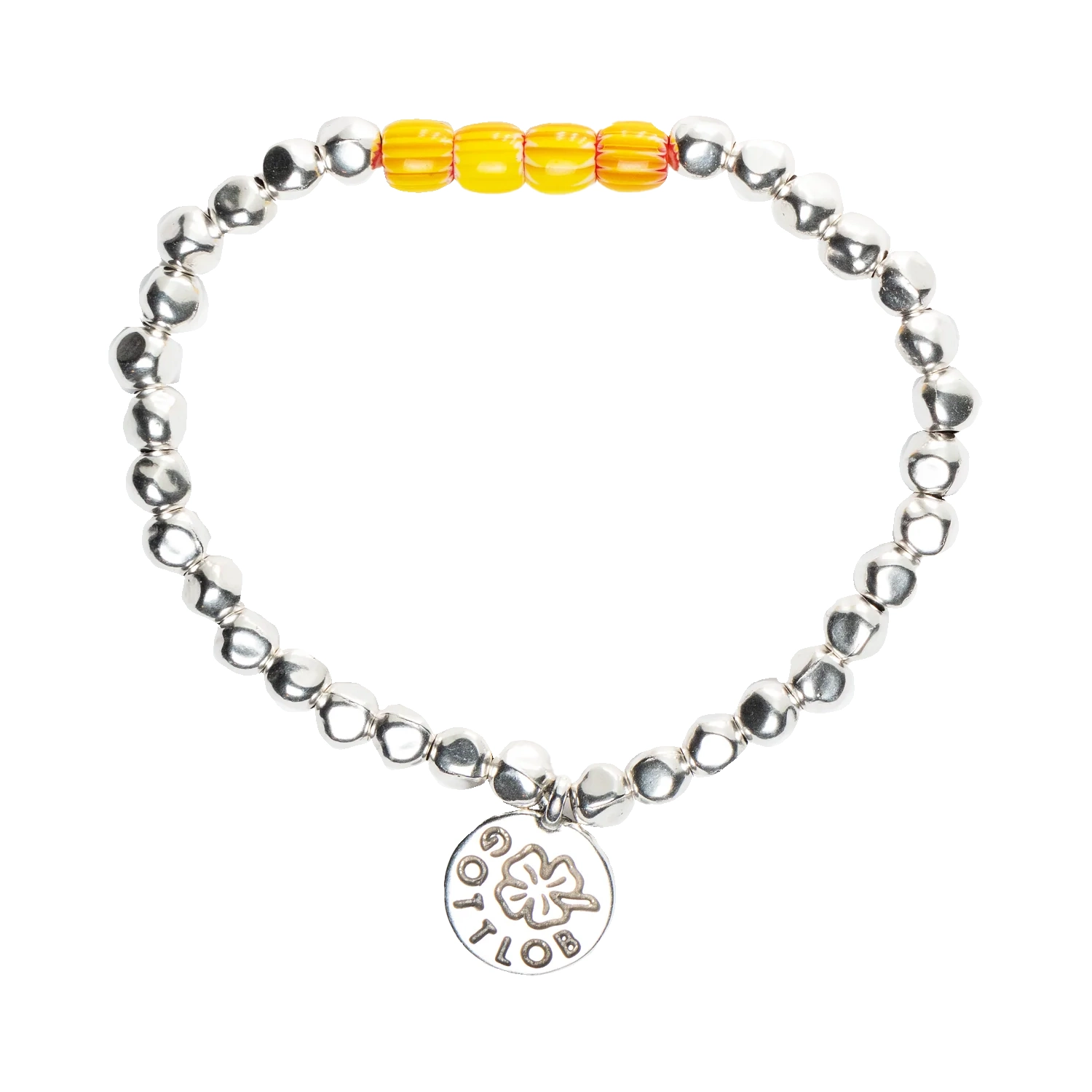 Gottlob Edition No.2 Bracelet Orange/Dark Red front view in a white background