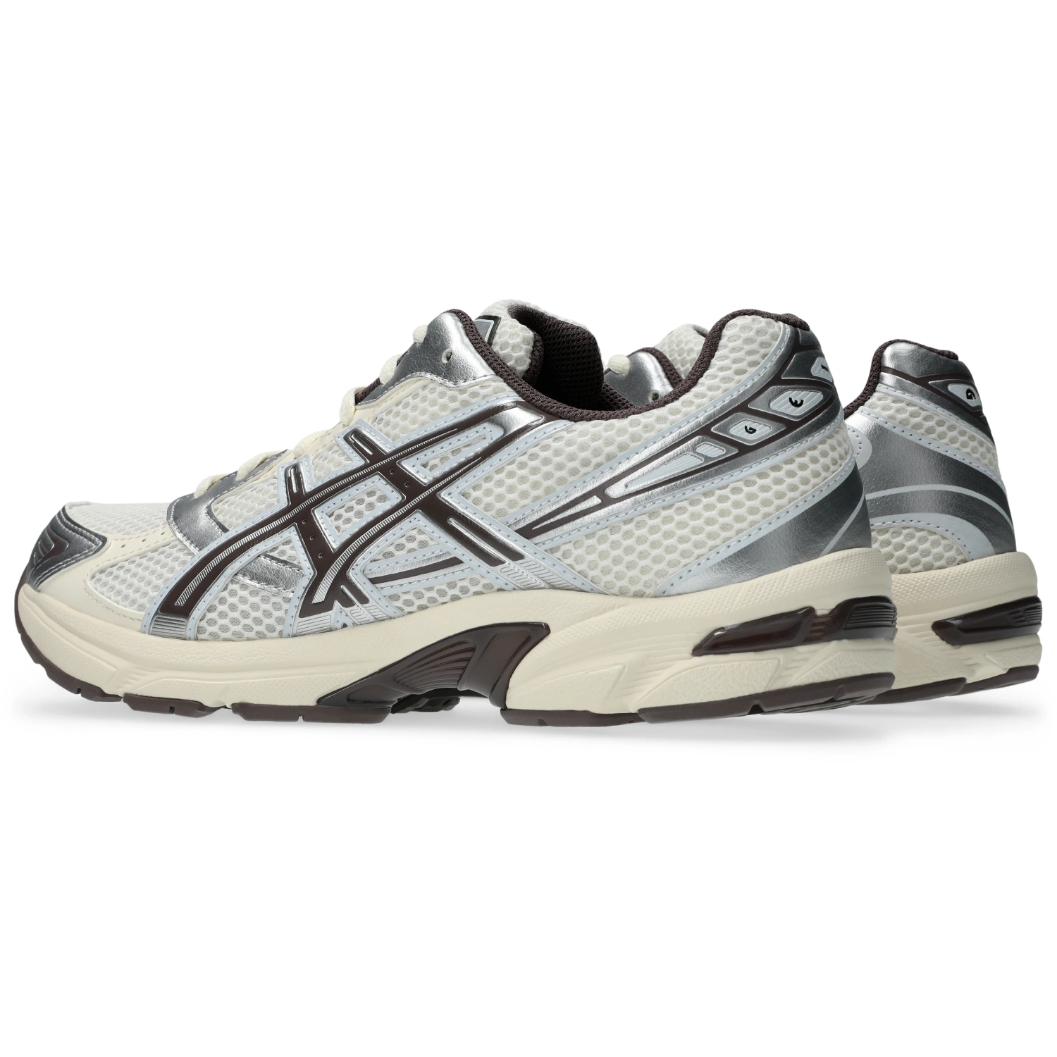 Asics Gel-1130 Cream/Cocoa Powder side view in a white background