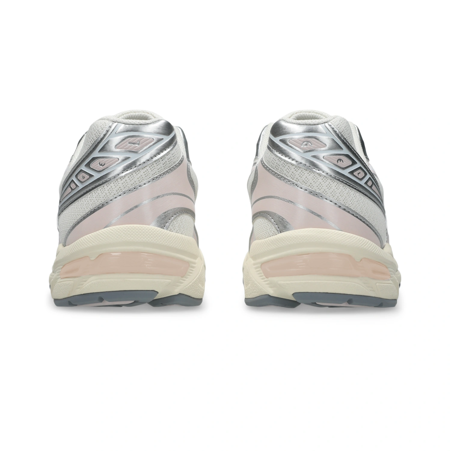 Asics Gel-1130 Cream/Pink Cloud back view in a white background