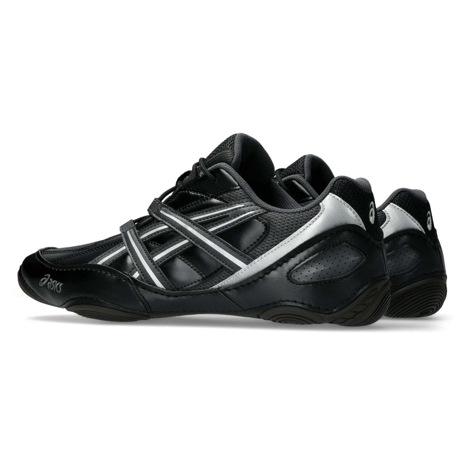 Asics Hypersync Graphite Grey/Black side view in a white background