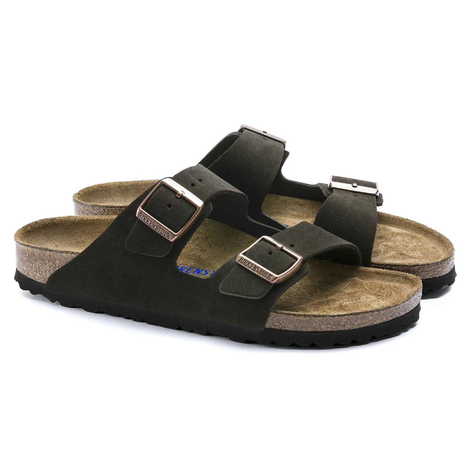 Birkenstock Arizona SFB Mocha side view in a white background