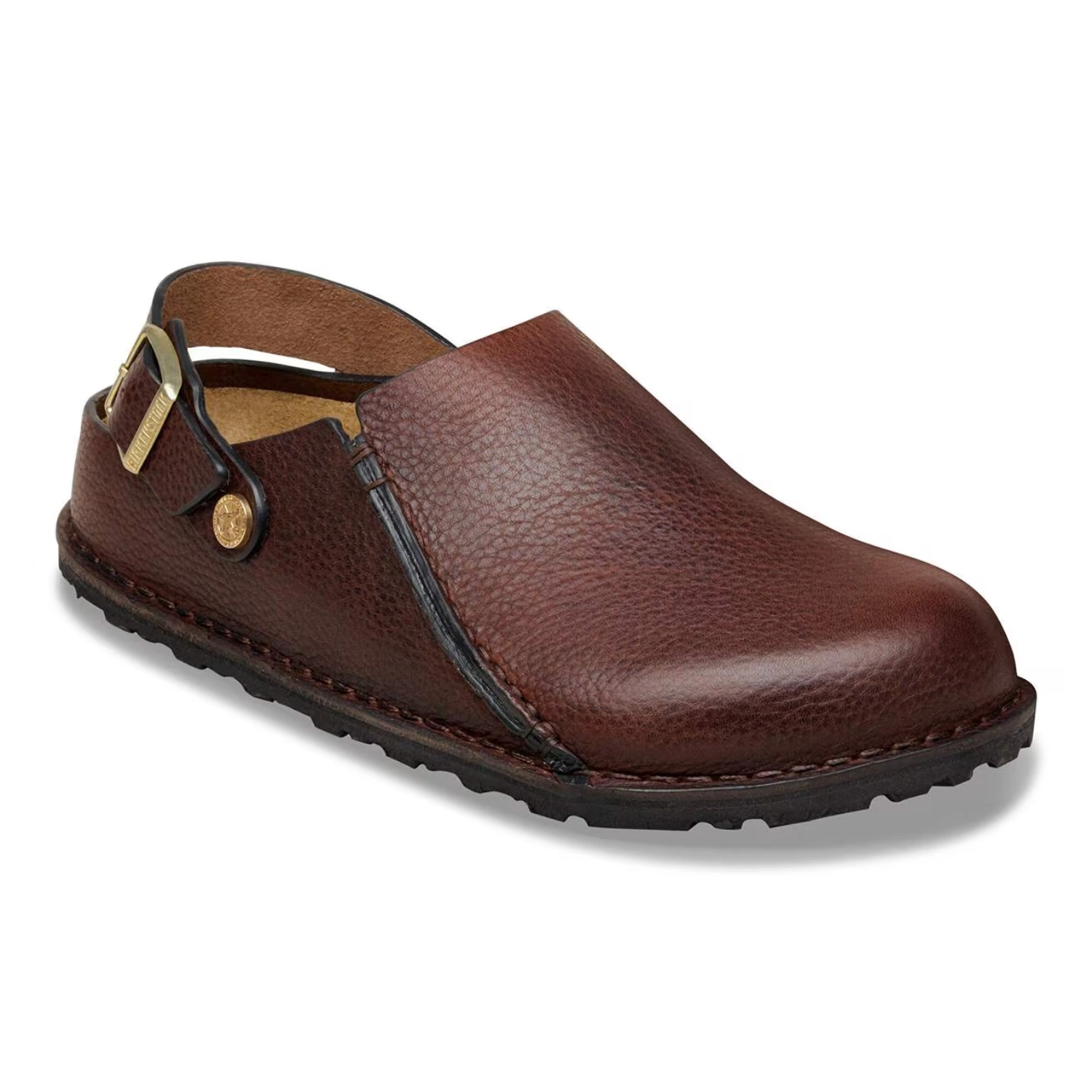 Birkenstock Lutry Premium Roast side view in a white background