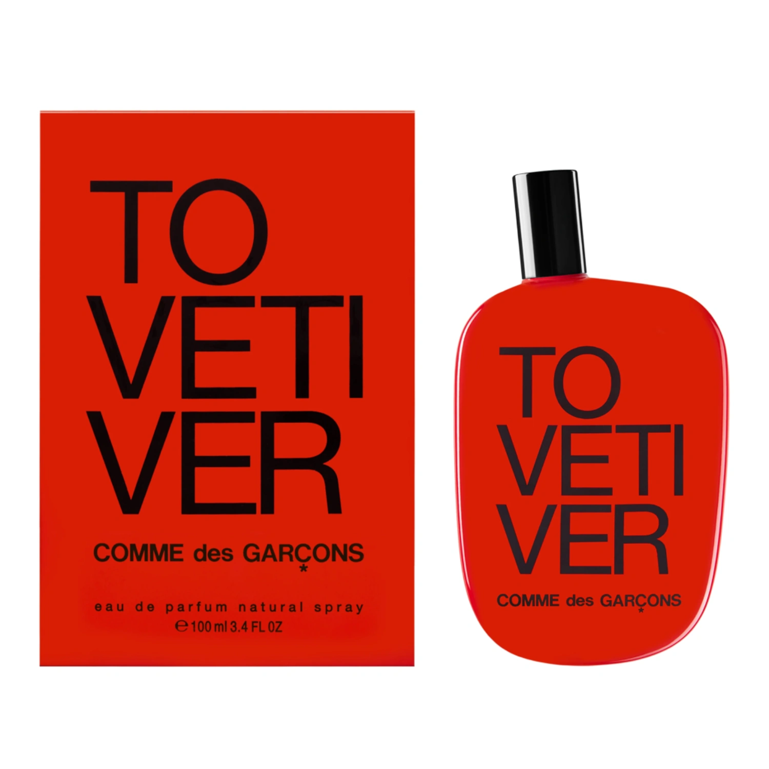 CDG To Vetiver and Box in a white background