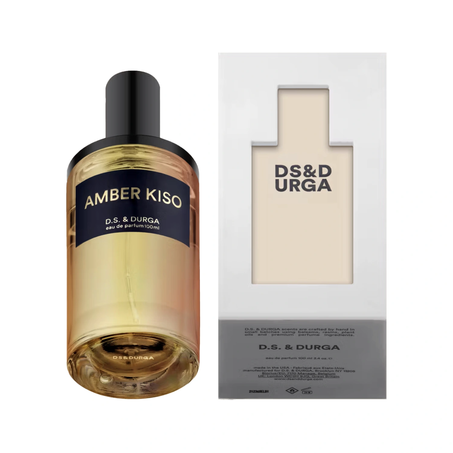 D.S. & Durga Amber Kiso 100 ml front view in a white background