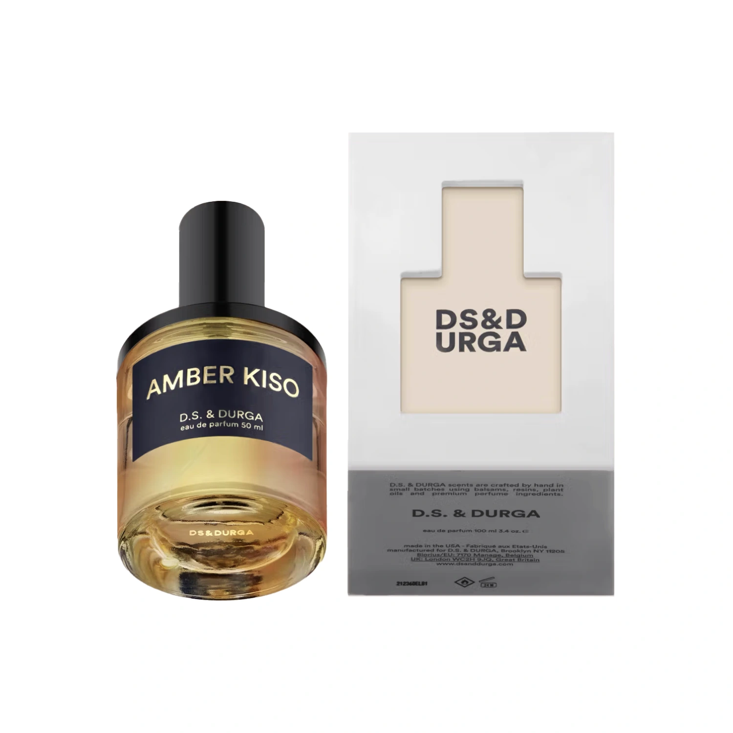 D.S. & Durga Amber Kiso 50 ml front view in a white background