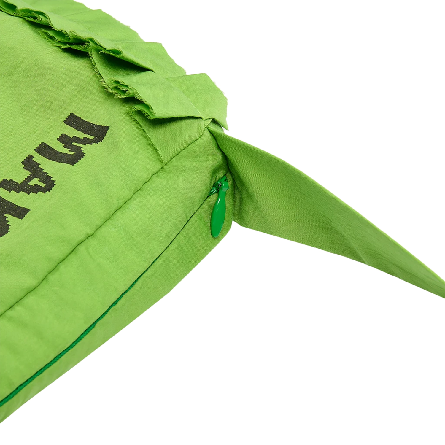 Hades Wool Make Friends With Chaos Bag Green front view in a white background