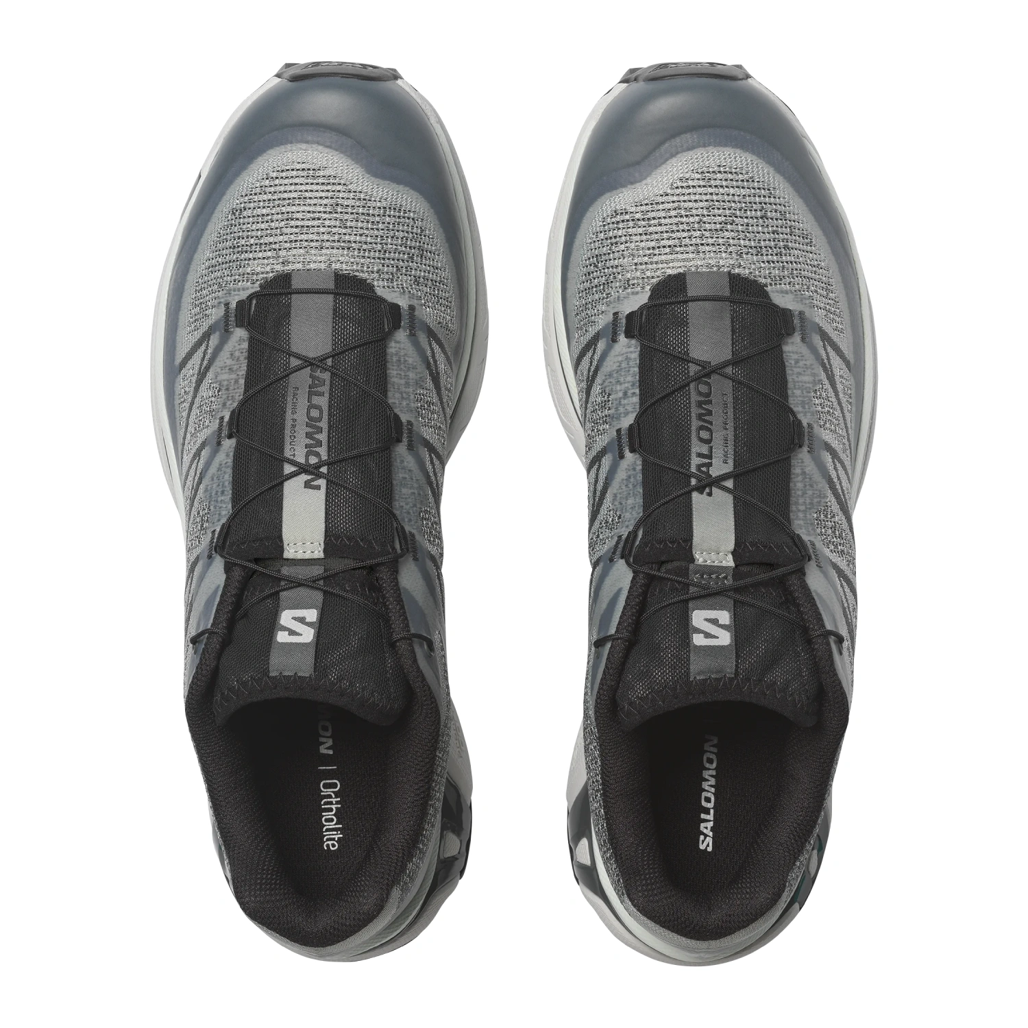 Salomon XT-6 Shadow Wrought Iron/Urban Chic/Clearly Aqua top view in a white background