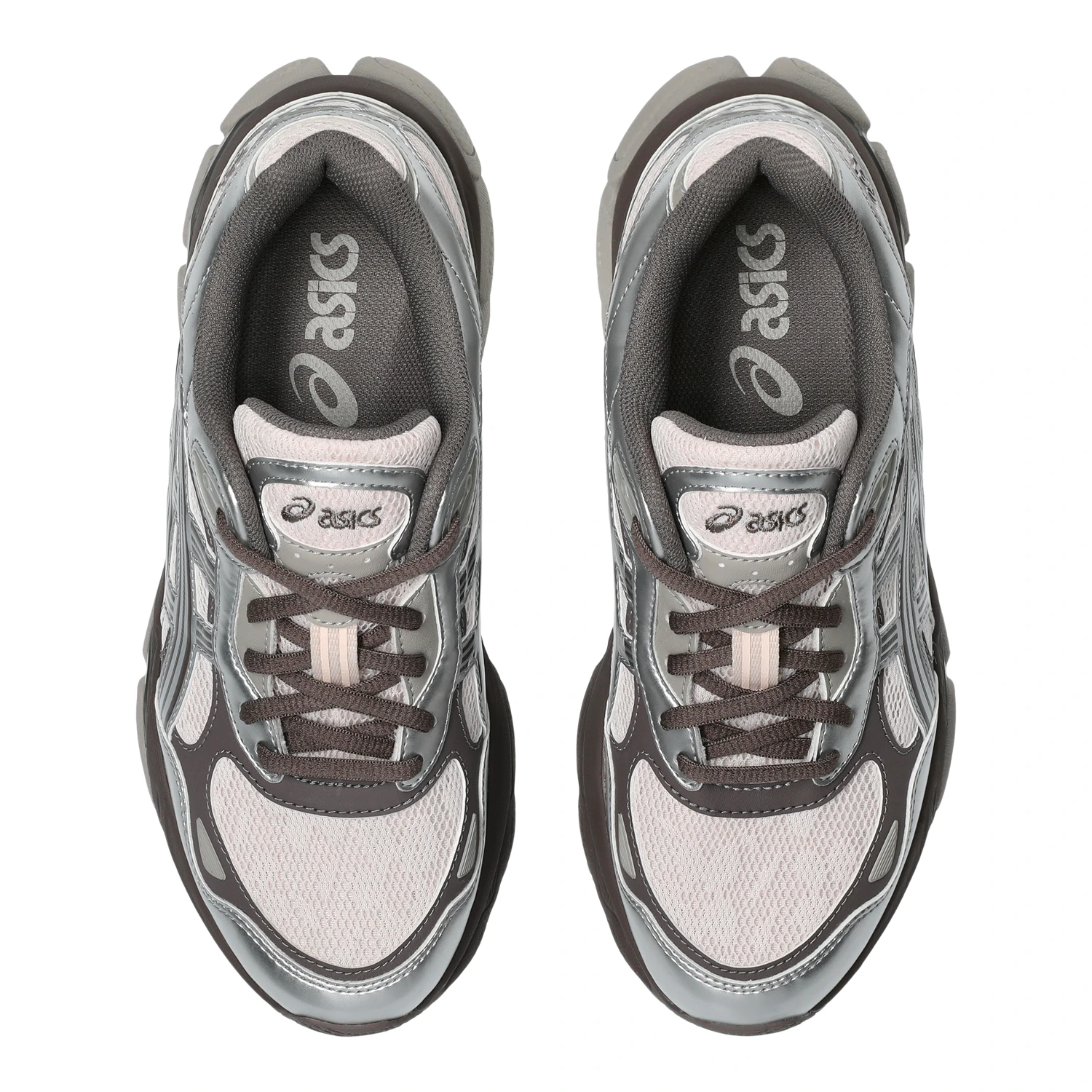 Asics GEL-NYC 2.0 Pink Cloud/Pure Silver top view in a white background