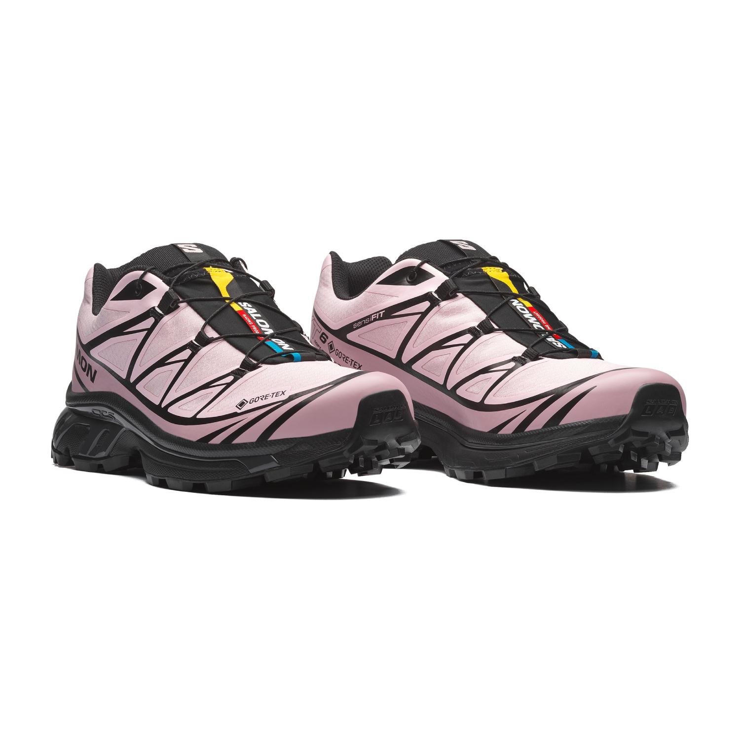 Salomon XT-6 GTX Black/Icy Pink/Dawn Pink Side View