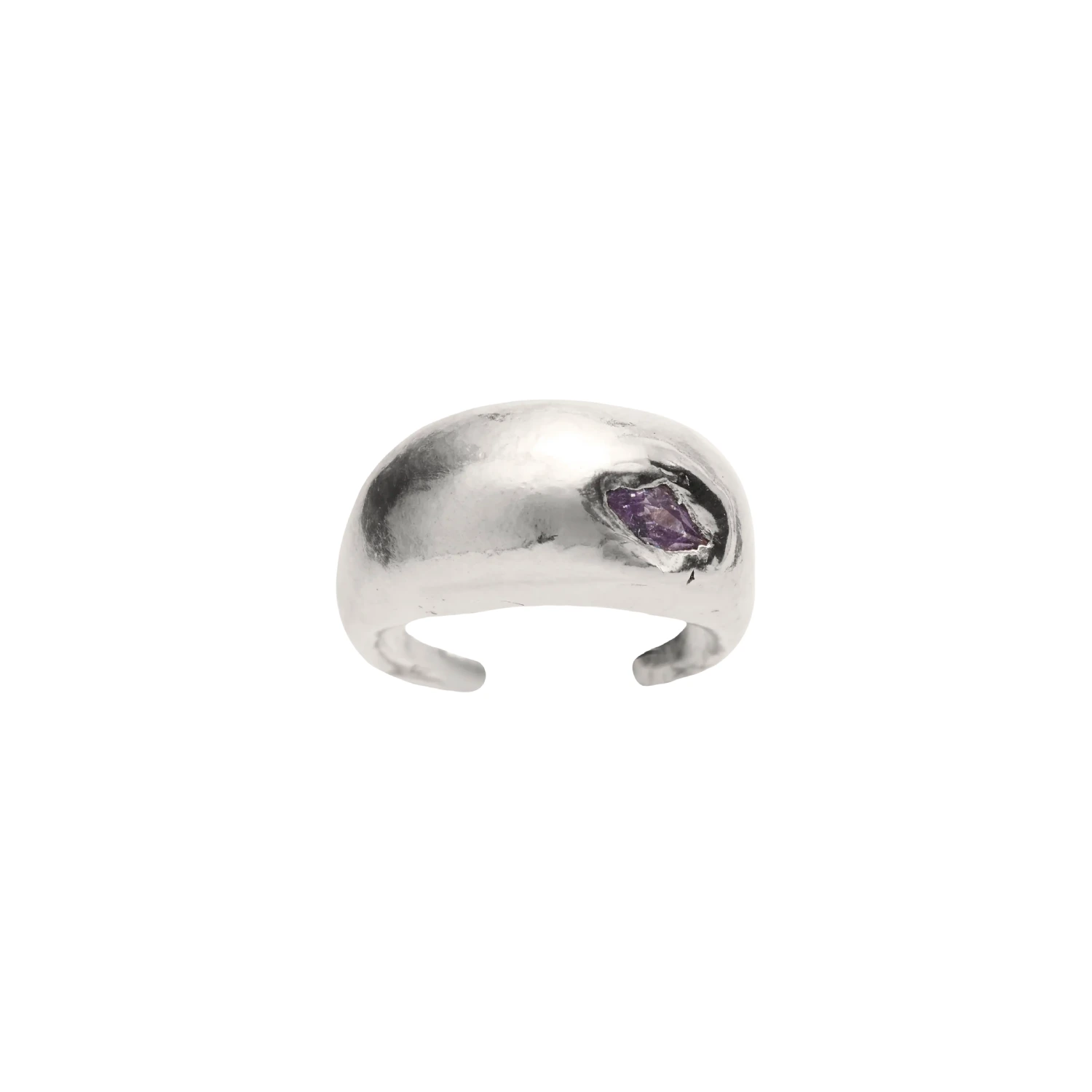 Simuero Duna Toe Ring Silver in a white background