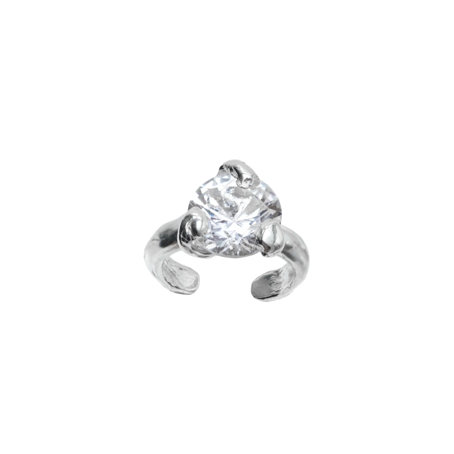 Simuero Rita Toe Ring Clear front view in a white background