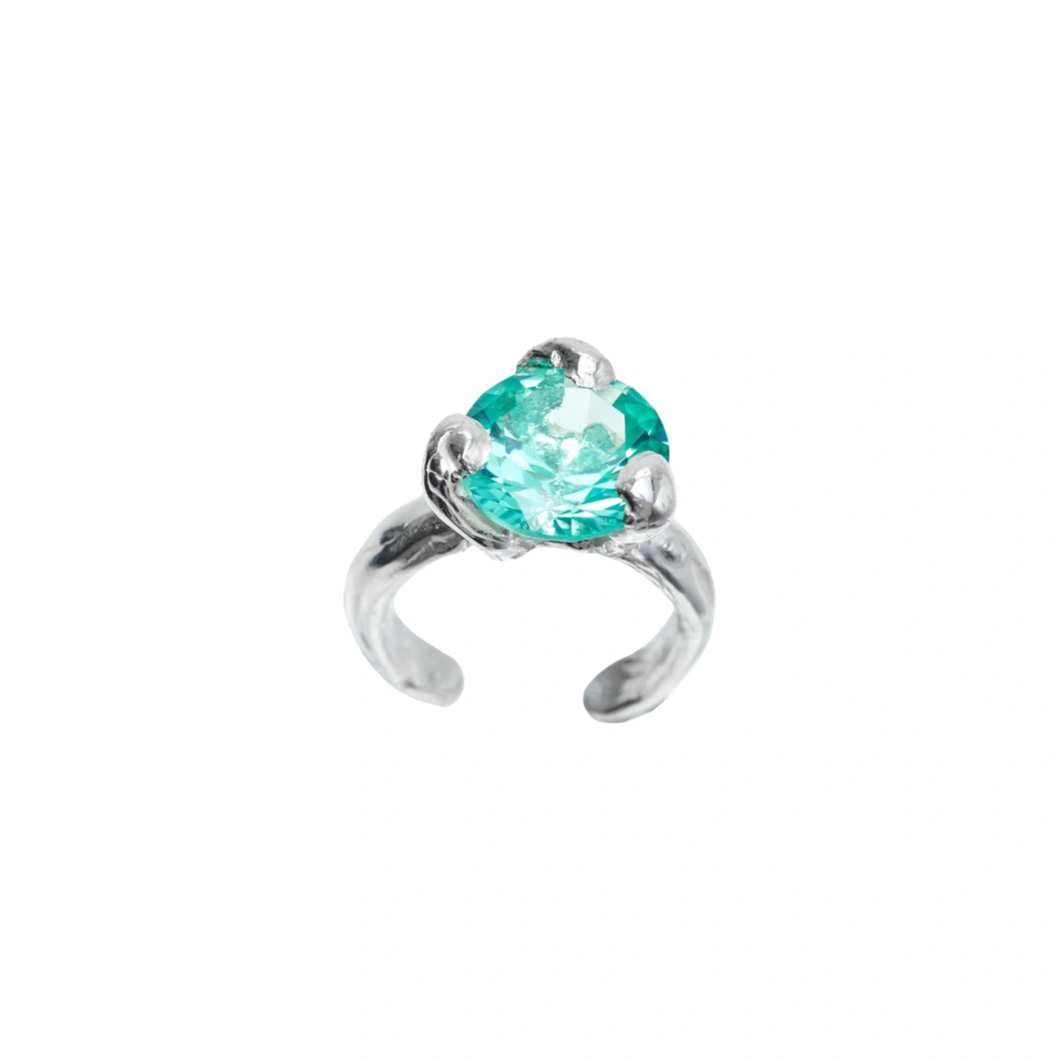 Simuero Rita Toe Ring Green front view in a white background